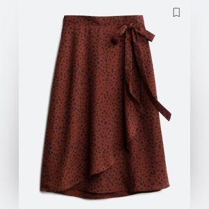 Le Lis Alanna Faux Midi Wrap Skirt